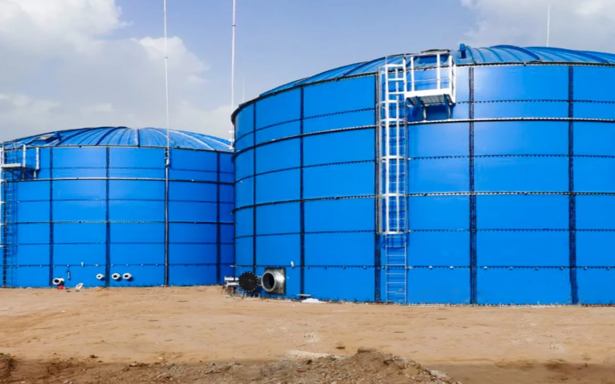 Barbados drinking water storage project with epoxy coated steel tanks for potable water service
