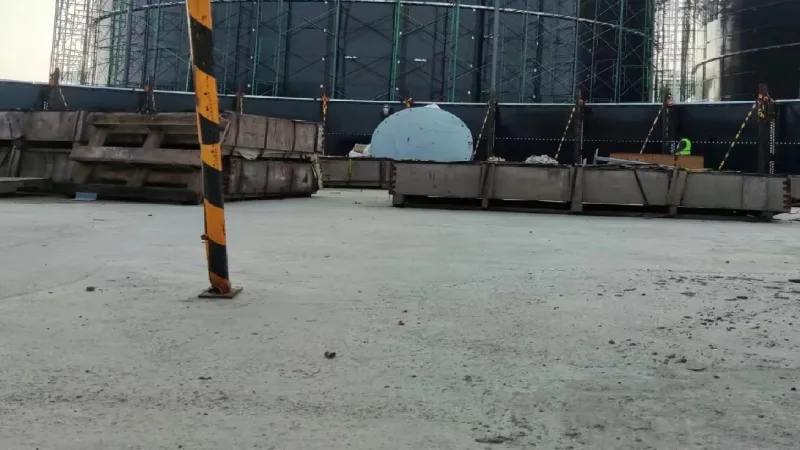 Bean Processing Wastewater Membrane Gas Holder Project